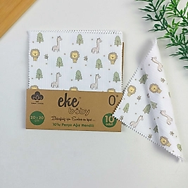 Forest Organic Bebek Mendili / 10'lu Set / 20 x 20 cm