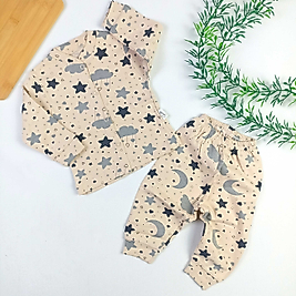 Gökyüzü Desen Pijama Takımı