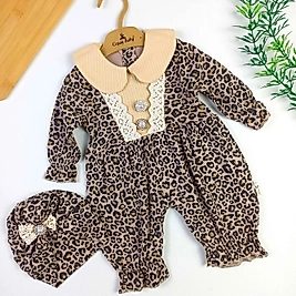 Leopar Desen Boneli Tulum