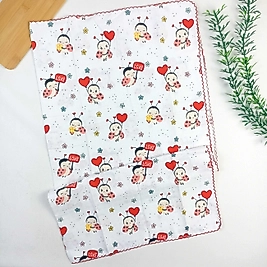 Uğur Böceği Müslin Kundak / Tek Katlı / 80x90 cm