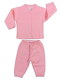 Raporlu Kumaş Çıtçıtlı pijama Takımı