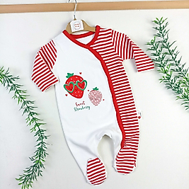 Çilek Boydan Çıtçıtlı Tulum