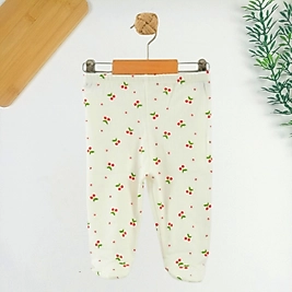 Cherry Patikli Tek Alt / 0-3 Ay Tek Beden