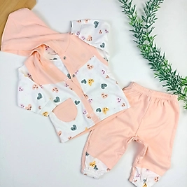 Happy Heart Yelekli 3 Parça Takım