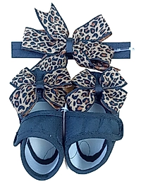 Leopar Saç Bandı - Patik Seti / 0-6 Ay