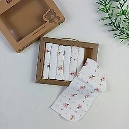 Menekşe Organic Bebek Mendili / 7'li Set / 24 x 24 cm