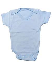 Yarım Kol Düz Badi / Mavi