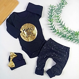 Annesinin Kızı 3 Parça Penye Takım