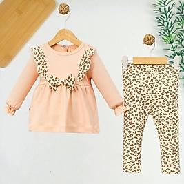 Leopar Desen Taytlı Takım