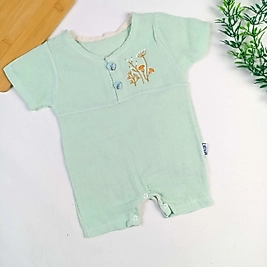 Flower Müslin Kısa Tulum