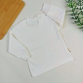 Desensiz Penye Tek Üst - Krem