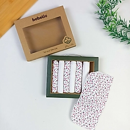 Çiçek Organic Bebek Mendili / 7'li Set / 24 x 24 cm