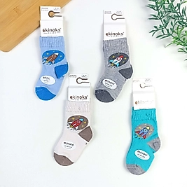 Roket Desen Dikişsiz Çorap / 1-2 Yaş