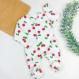 Kiraz Desen Penye Tulum