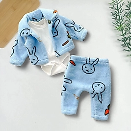 Rabbit Velsoft Hırkalı Takım