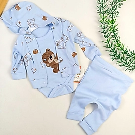 Teddy Bear Hırkalı 3 Parça Takım