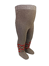 Araba Desen Havlulu Kalın Külotlu Çorap / Kışlık