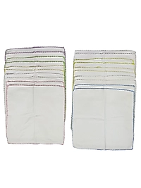 10 Parça Penye Oyalı Mendil (28X28 cm)