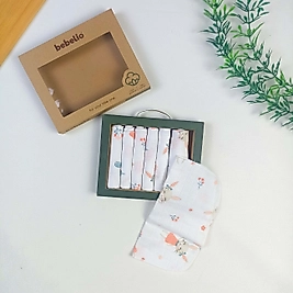 Flower Organic  Müslin Bebek Mendili / 7'li Set / 24 x 24 cm