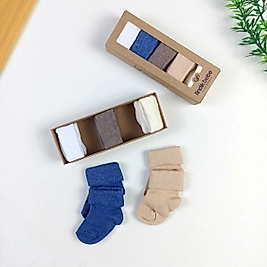 5 Parça Kutulu Yenidoğan Çorap Seti