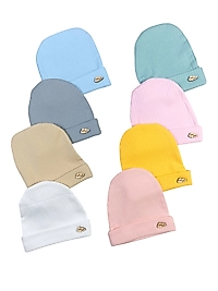 Raporlu Kumaş Düz Bere / 0-6 ay