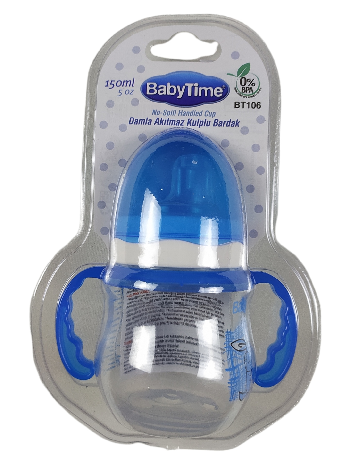 Babytime Damla Akıtmaz Kulplu Bardak