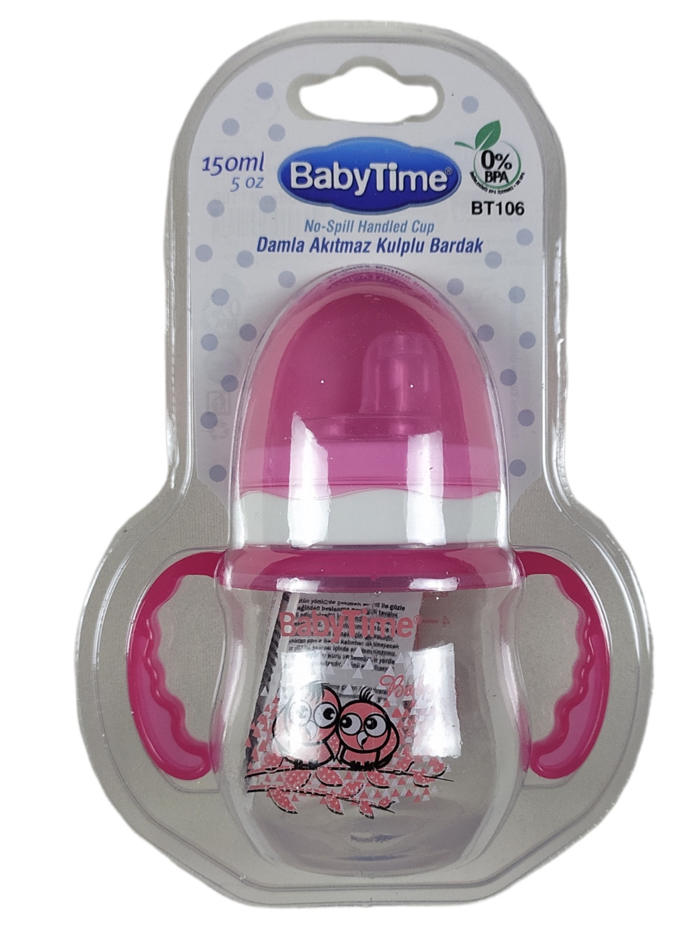 Babytime Damla Akıtmaz Kulplu Bardak