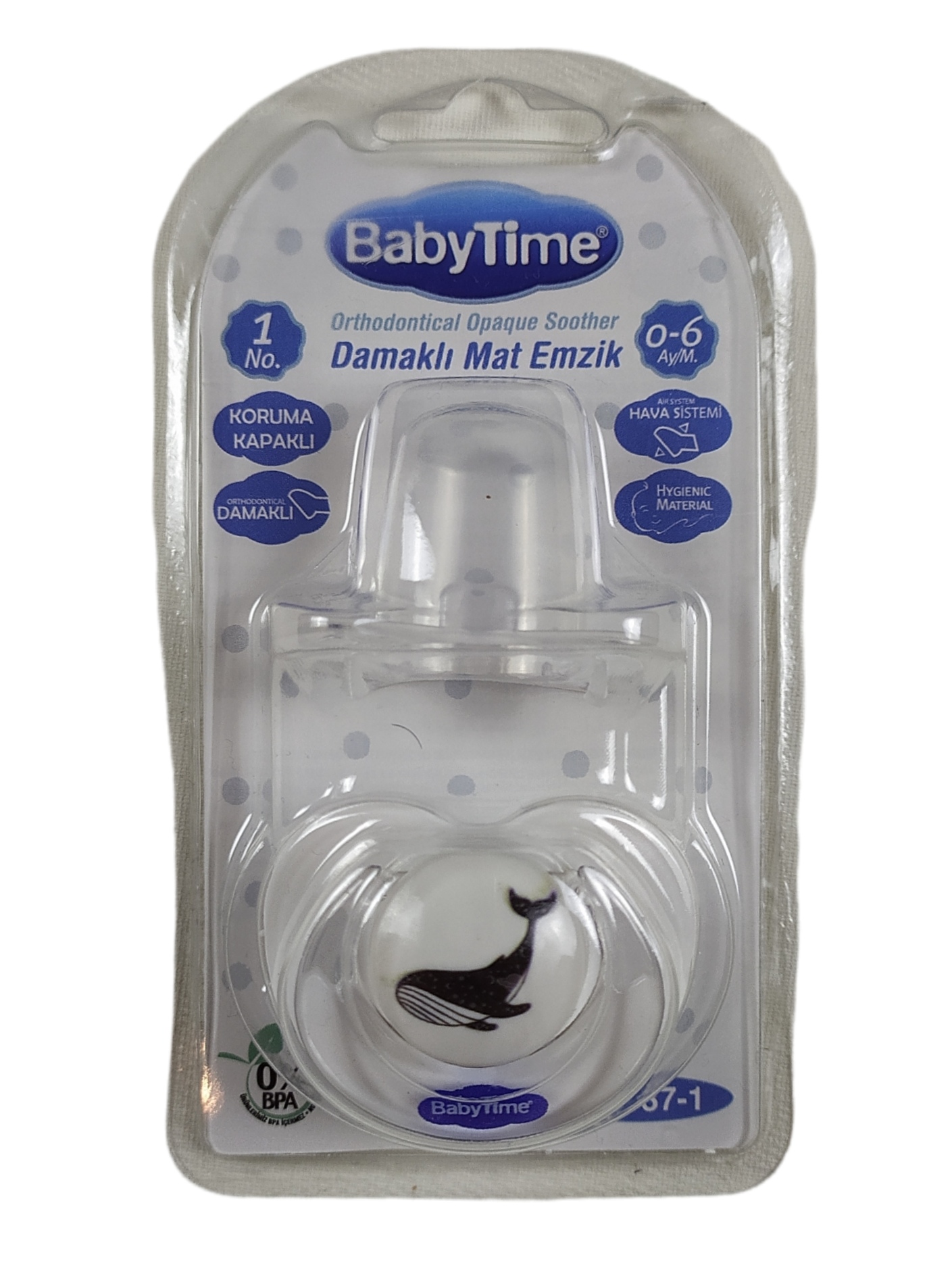 Babytime Damaklı Mat Emzik / No:1