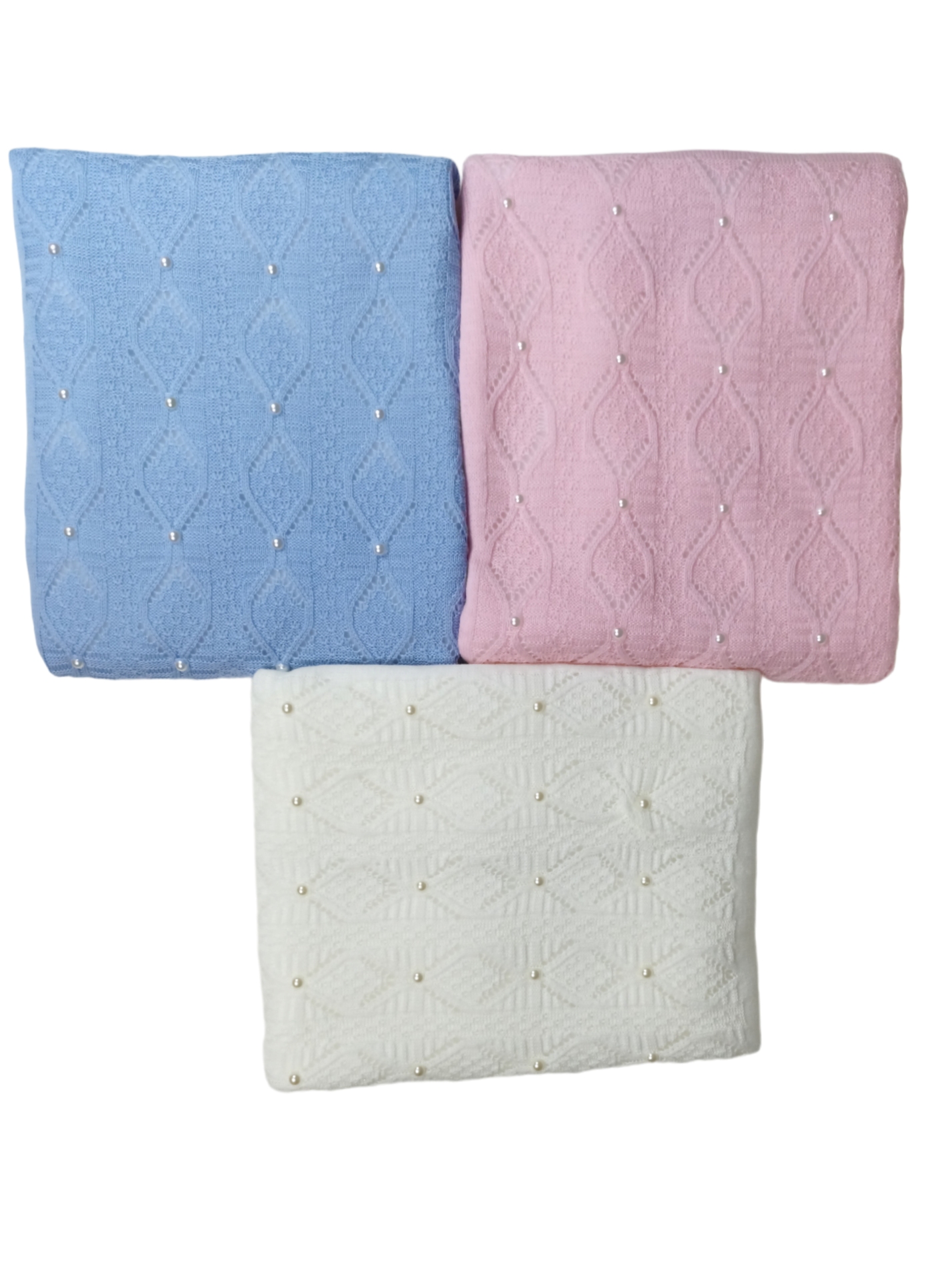 İnci Triko Battaniye / Penye Astarlı / Elyaflı