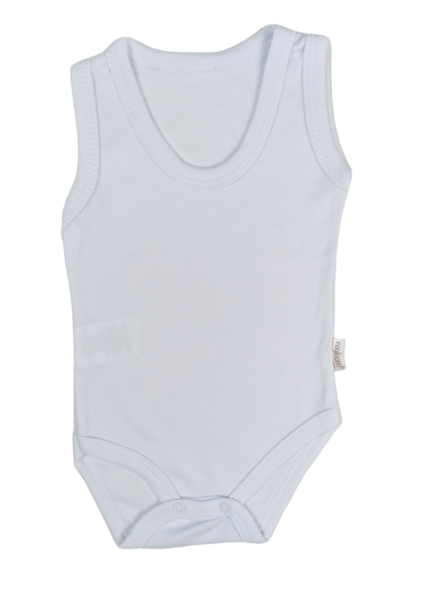 Askılı Düz Badi - Beyaz