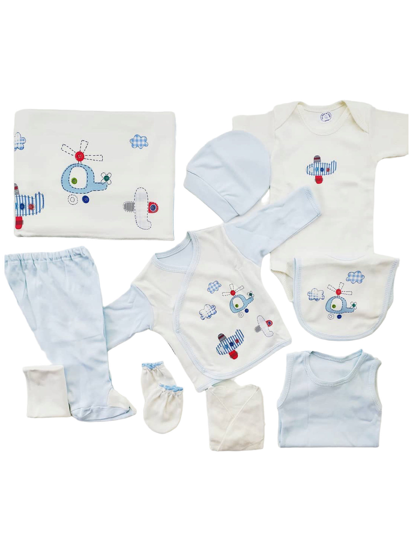 UÇAK DESENLİ 10 PARÇA HASTANE ÇIKIŞI