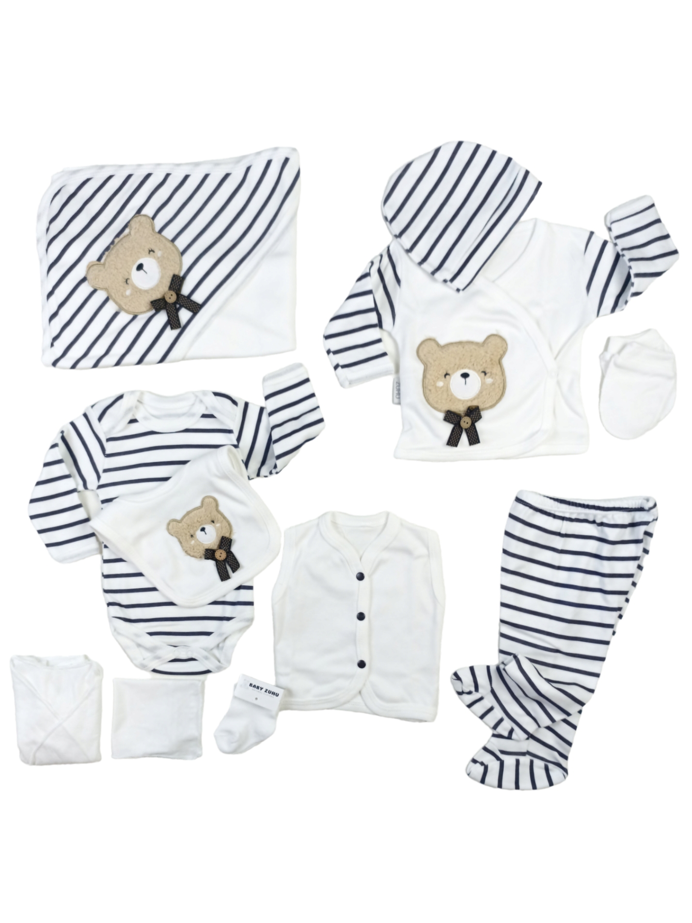 Bear Nakışlı 11 Parça Hastane Çıkışı Seti