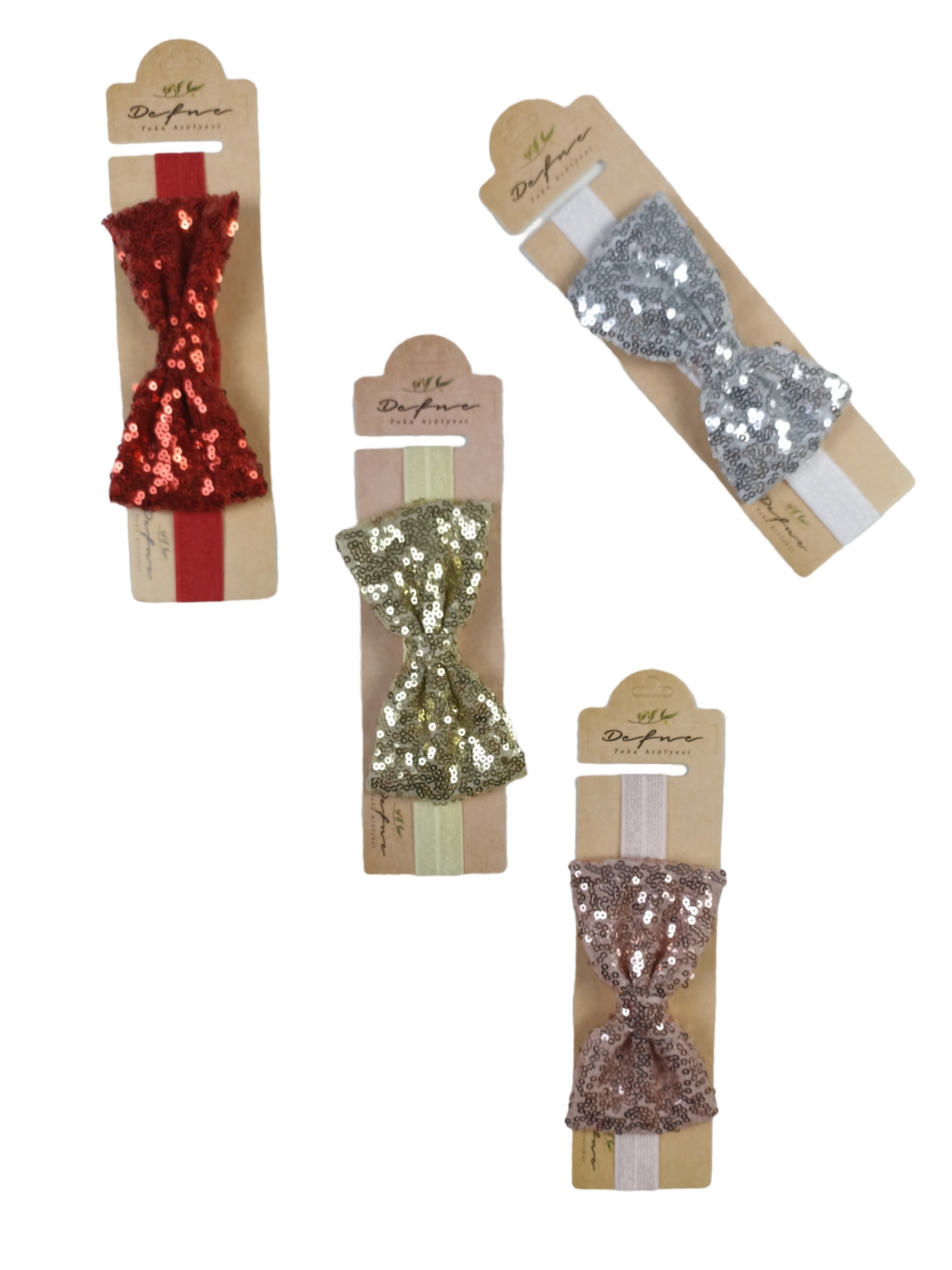 Pullu Fiyonk Saç Bandı / 0-6 Ay