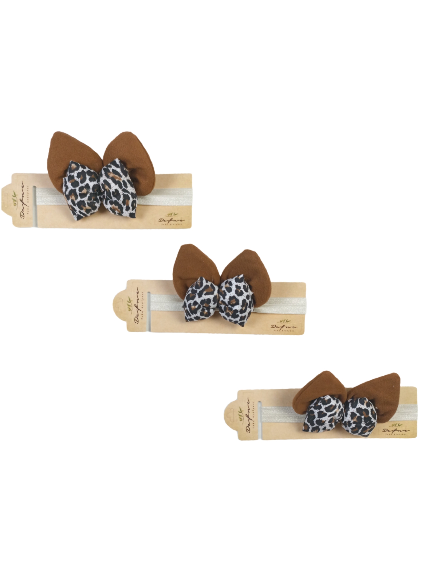 Leopar Fiyonk Saç Bandı / 0-6 Ay