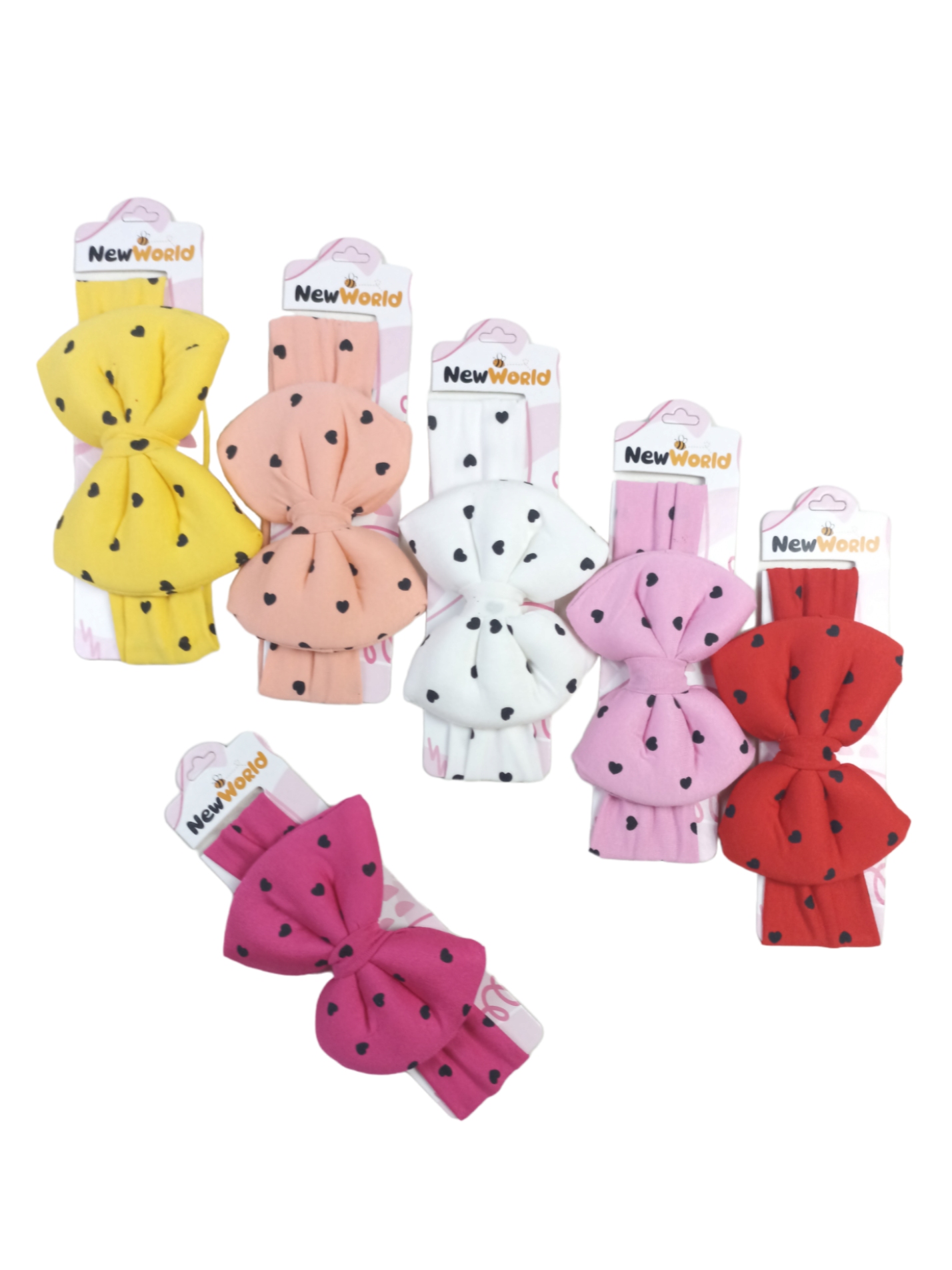 Kalp Desen Saç Bandı  / 0-6 Ay