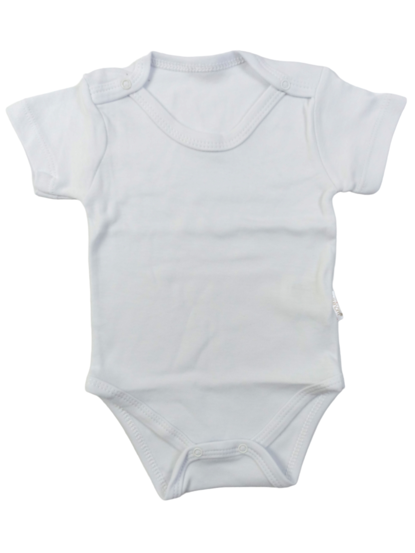 Yarım Kol Düz Badi / Beyaz